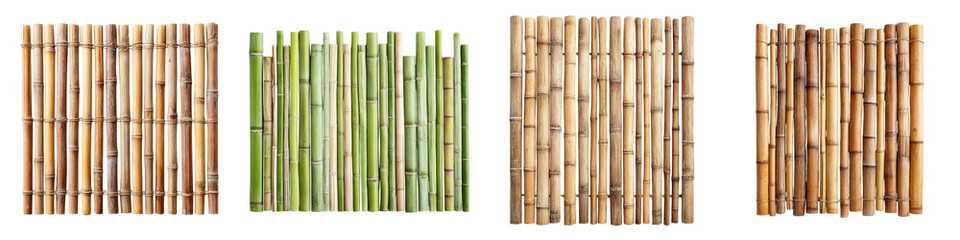 Assortment Natural Bamboo Stalks And