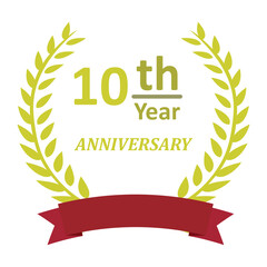 10th Year Anniversary Celebration Emblem