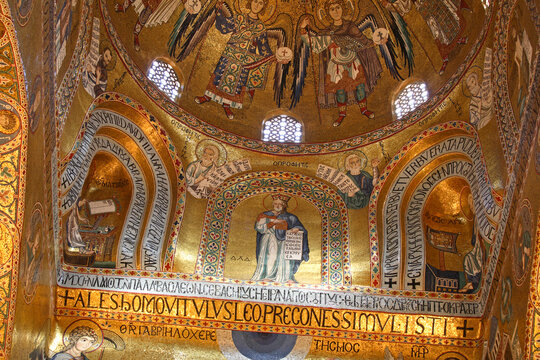 Mosaics from the Palatine Chapel, Palermo, Sicily