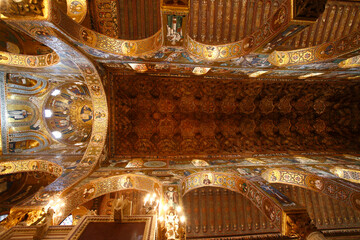 Roof of the Palatine Chapel, Palermo, Sicily