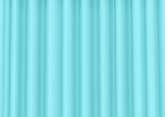 Obraz premium ドレープが美しい、水色のカーテンのイラスト(背景・壁紙の素材)