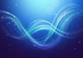 Waves of Light in Noble Blue