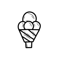 hand drawn ice cream