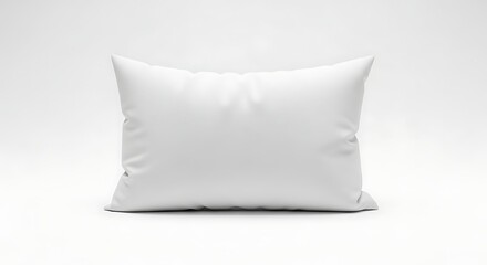 Isolated white pillow on white background