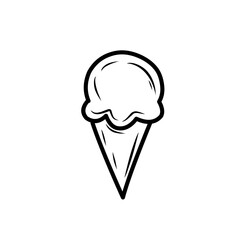 hand drawn ice cream