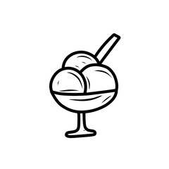 hand drawn ice cream