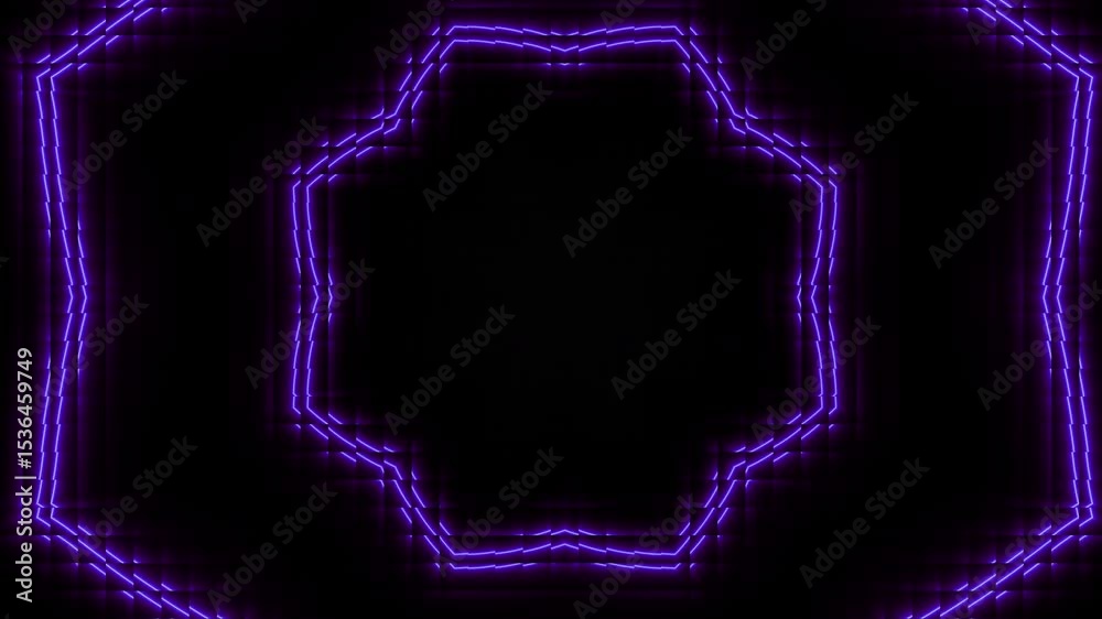 Aufkleber animation of kaleidoscope pattern abstract background. loop mandala