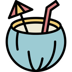 summer icon coconut
