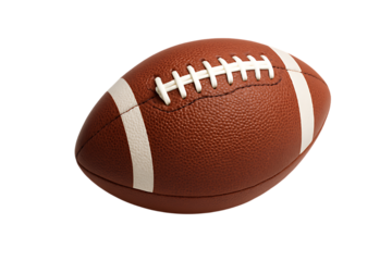 Single Rugby Ball isolated on transparent background