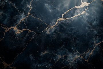 Moody black marble with scattered natural patterns, soft white striations, and subtle mineral glimmers. Lightly textured, high-res Octane-style render—ideal for premium modern luxury visuals.
