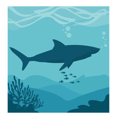 International Whale Shark Day Illustration Set-03