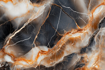 Emperador marble texture in deep brown with fine white and gold veins. Polished surface with subtle gloss and detailed patterns—perfect for elegant, high-end architectural designs.
