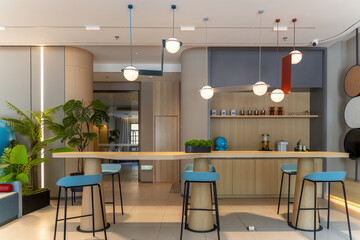 Modern Cozy Cafe Area Interior Design