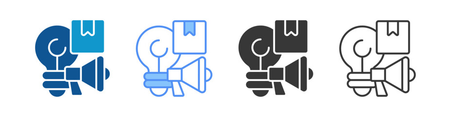 Campaign Icon Set Multiple Style Collection