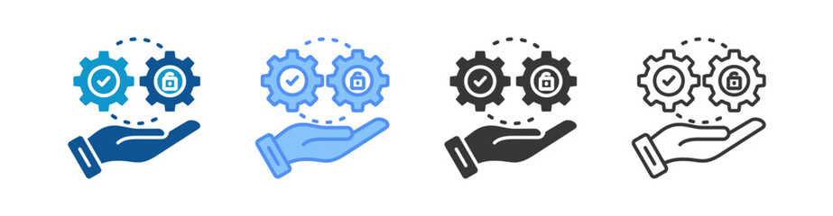 Execute Icon Set Multiple Style Collection