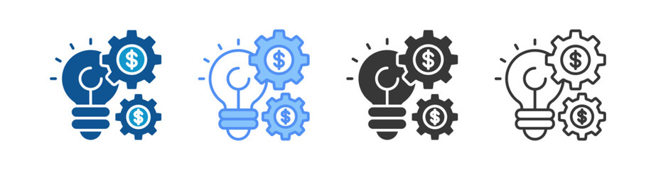 Innovation Icon Set Multiple Style Collection