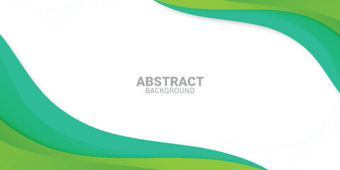 Free vector abstract green and tosca shape background