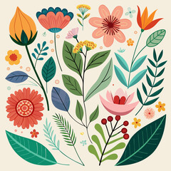 Flower and leaf collection



