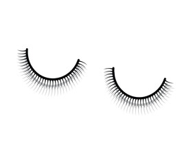 False Eyelashes Vector Illustration