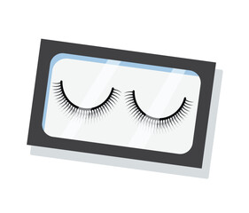 False Eyelashes Vector Illustration