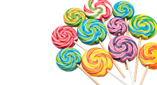 Colorful lollipop collection