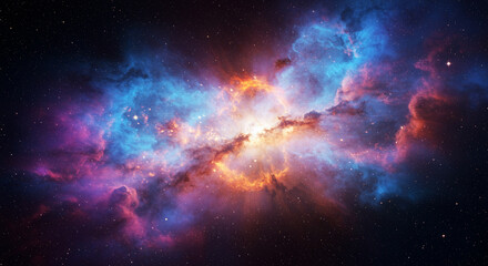 Fototapeta premium Explosion of a galaxy