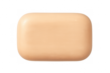 Studio shot of a single bar of soap isolated on a transparent background, perfect for hygiene and cleanliness concepts