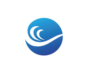 Water waveLogo Template vector illustration