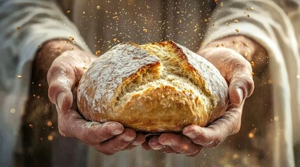 The symbolism of bread in a spiritual context.