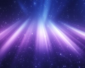 Electric aurora beam network with plasma white and ultramarine gradients