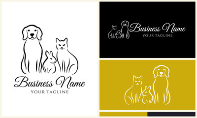 Pets Logo Design Template.