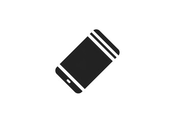 Obscured Smartphone A Dark Minimalist View isolated on transparent baackground