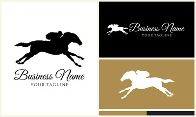 Racing Horse Logo Design.