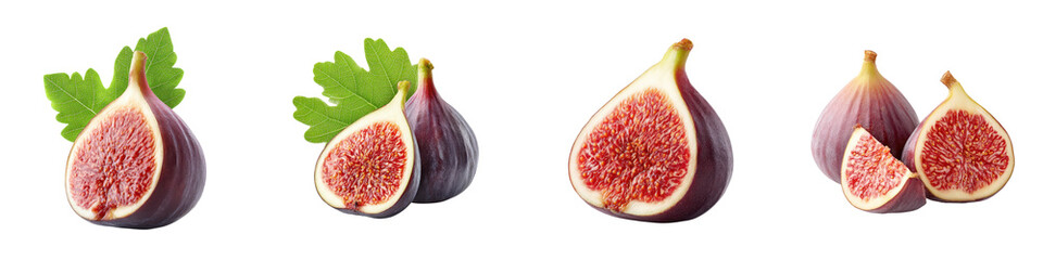 Assortment of fresh and ripe figs