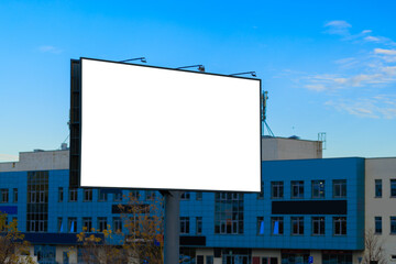 Obraz premium billboard along the highway. Background for design and advertising. 