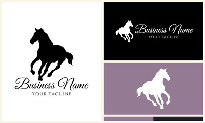 Obraz premium Running Horse Logo Design Variations. (10)