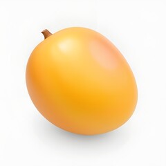 Fresh Ripe Mango with Juicy Slices on White Background in High Resolution