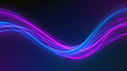 Fototapeta premium Abstract neon light wave background design for modern wallpaper and graphic design projects use case