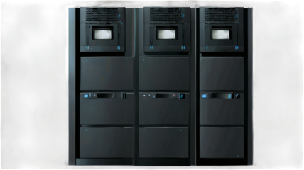 Server Equipment Showcase in Data Center Environment with Modern Design Perspective