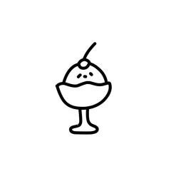 simple outline of ice cream