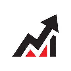 Bar chart logo icon sign symbol design