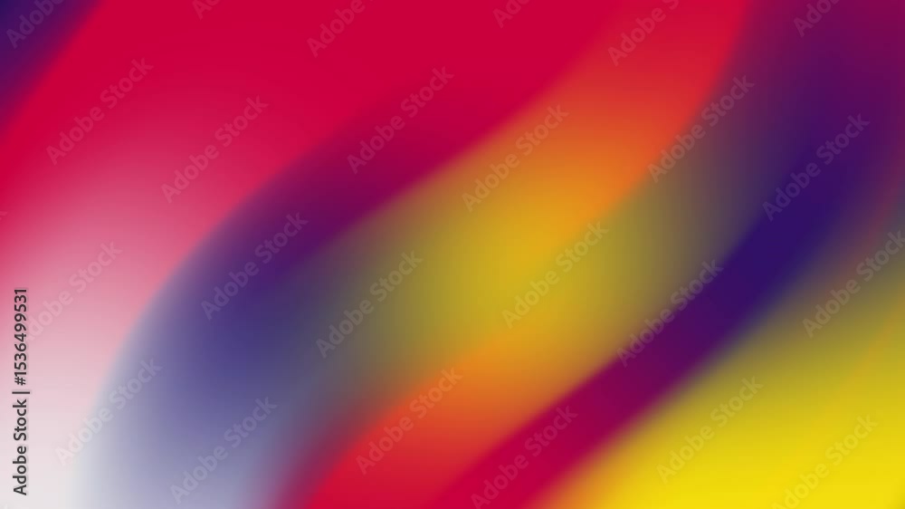 Poster Abstract Colorful Gradient Motion Background with Smooth Wavy Transitions
