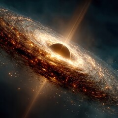 Cosmic Black Hole with Powerful Energy Jets and Accretion Disk energy black hole accretion disk dark