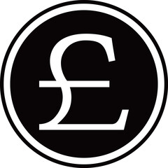 ポンド記号のアイコン　モノトーン