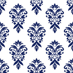 Floral Damask Seamless Vectors, And Illustrations 