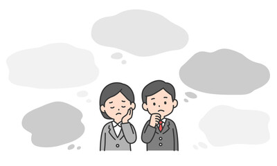 こんなお悩みありませんか？人物フキダシセット