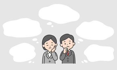 こんなお悩みありませんか？人物フキダシセット