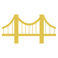 Bridge sign symbol vector flat icon