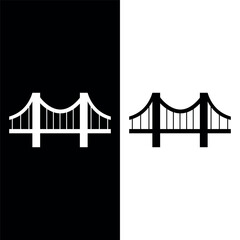 Bridge sign symbol vector flat icon