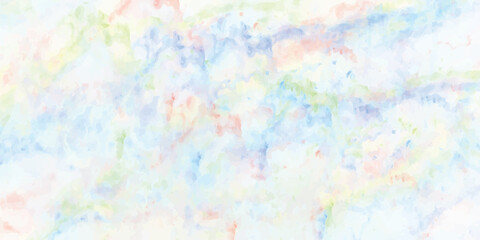 Pastel watercolor effect artistic background design featuring delicate brushstroke texture with soft hues of pink blue green and yellow perfect for creative projects